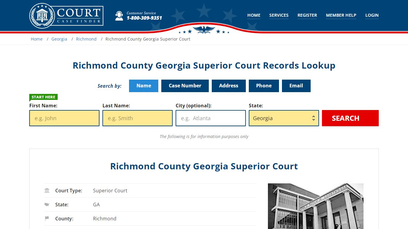 Richmond County Georgia Superior Court Records Lookup